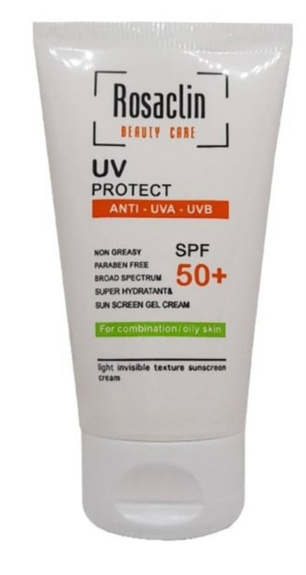 کرم ضد آفتاب بی رنگ رزاکلین با SPF50 مناسب پوست مختلط و چرب حجم 40 میلی لیتر ضمانت اصل بودن کالا