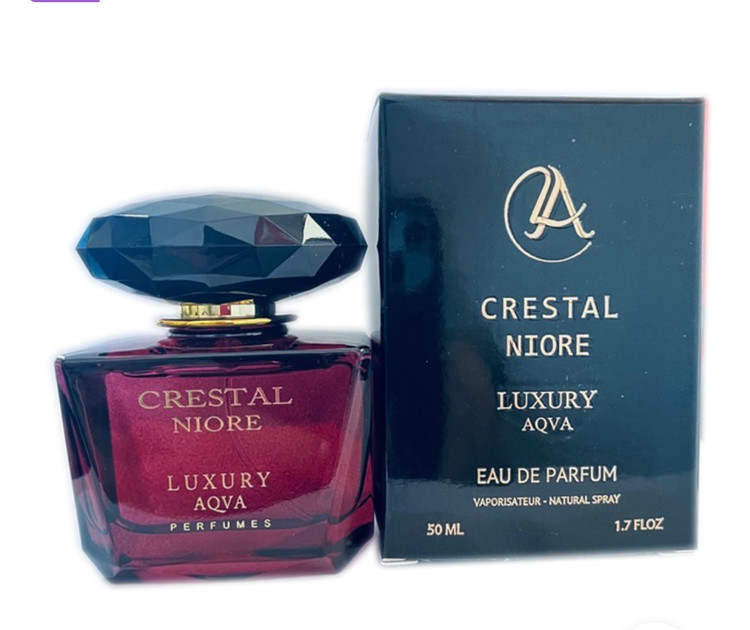 ادکلن ورساچه کریستال نویر برند لاکچری آکوا LUXURY AQUA حجم 50 میل