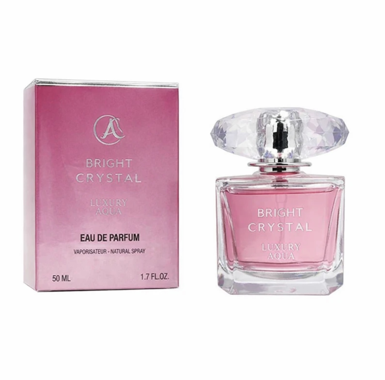 ادوپرفیوم زنانه لاکچری آکوا مدل Bright Crystal با رایحه خنک حجم 50 میلی‌لیتر