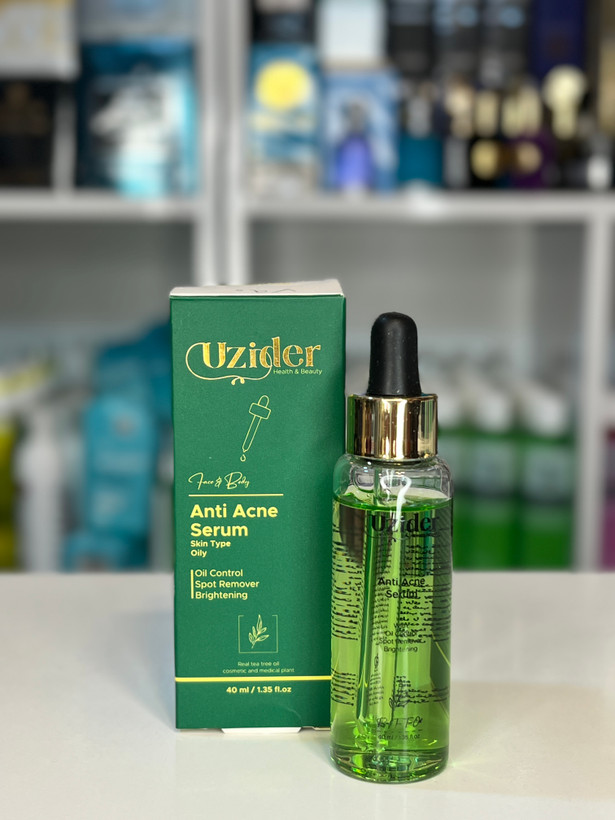 سرم لایه بردار مناسب پوست های دارای آکنه وجوش حاوی برگ چلی سبز و روغن برگ درخت چای یوزیدر